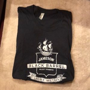 Jameson black fitted tee -S